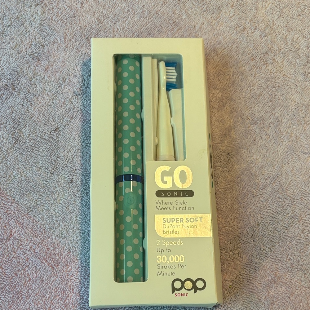 Pop Sonic Electric Toothbrush - Teal Polka Dot